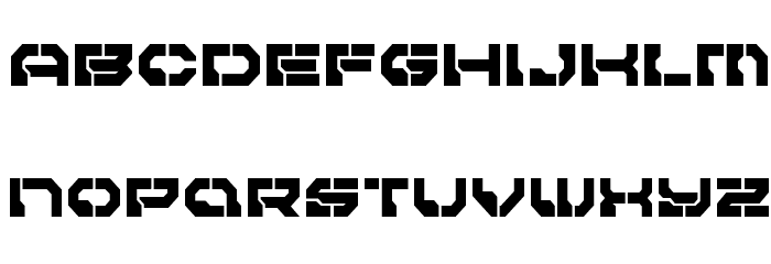 Pulsar Class Semi-Condensed Font LOWERCASE