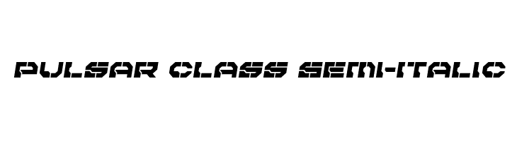 Pulsar Class Semi-Italic  Fuentes Gratis Descargar