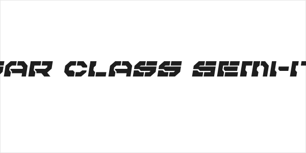 Pulsar Class Semi-Italic Logo