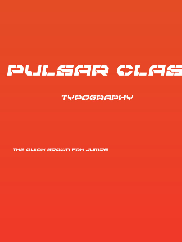 Pulsar Class Semi-Italic Poster