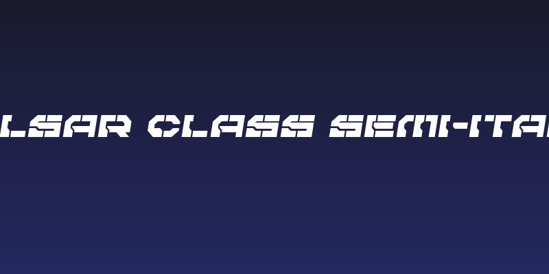 Pulsar Class Semi-Italic Social Header