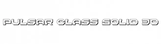 Pulsar Class Solid 3D 