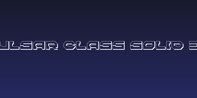 Pulsar Class Solid 3D Social Header
