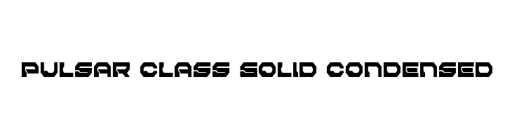 Pulsar Class Solid Condensed  Frei Schriftart Herunterladen