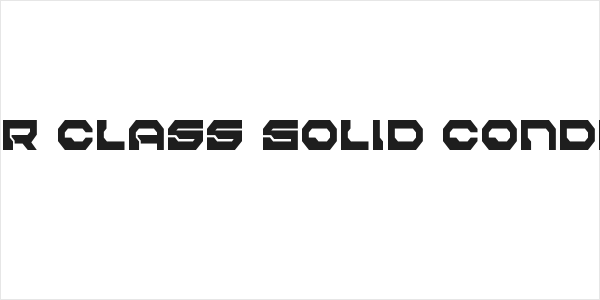 Pulsar Class Solid Condensed Logo
