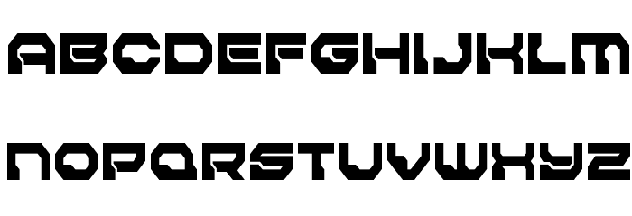 Pulsar Class Solid Condensed Font LOWERCASE