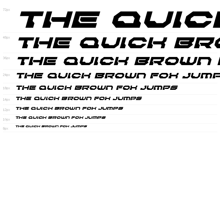 Pulsar Class Solid Expanded Italic Waterfall