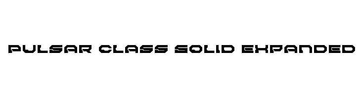 Pulsar Class Solid Expanded  नि: शुल्क फ़ॉन्ट्स डाउनलोड