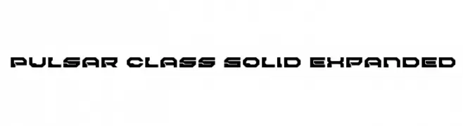 Pulsar Class Solid Expanded 