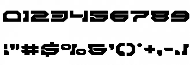 Pulsar Class Solid Expanded Font OTHER CHARS