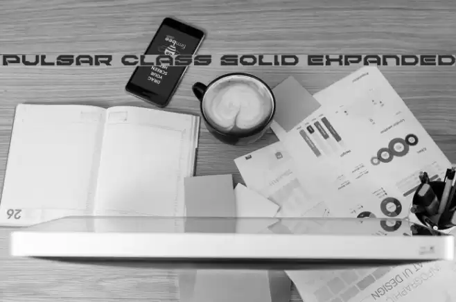 Pulsar Class Solid Expanded Font examples