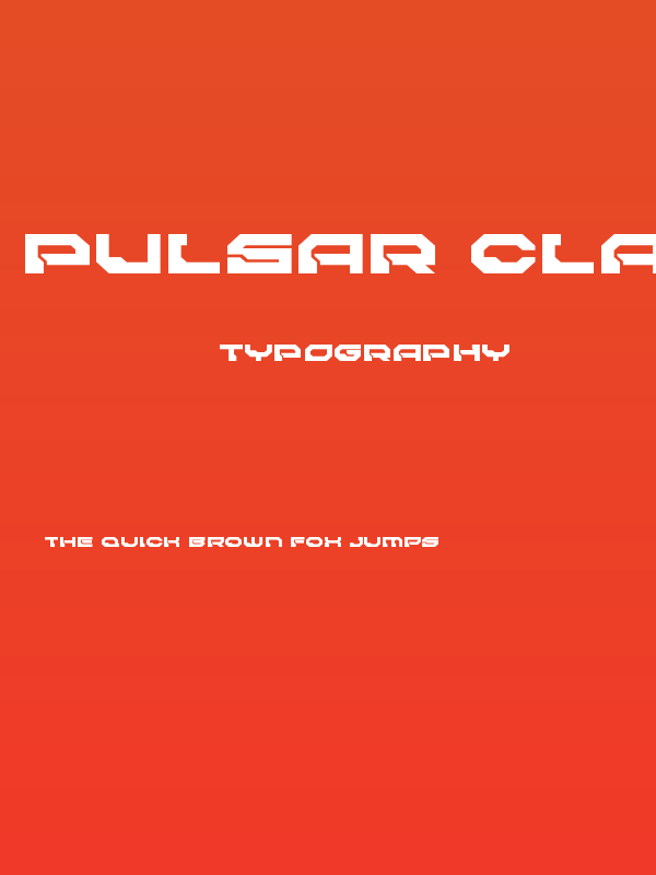 Pulsar Class Solid Expanded Poster