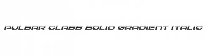 Pulsar Class Solid Gradient Italic  Fuentes Gratis Descargar