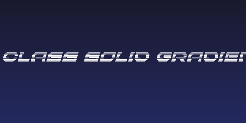 Pulsar Class Solid Gradient Italic Social Header