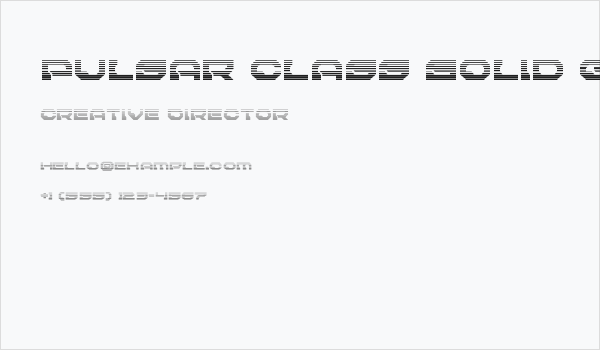 Pulsar Class Solid Gradient Business Card