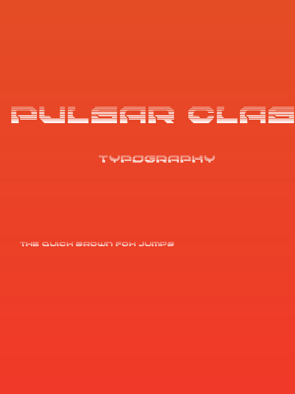 Pulsar Class Solid Gradient Poster