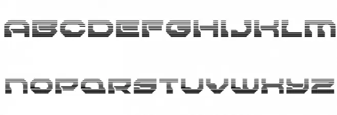 Pulsar Class Solid Gradient Schriftart Kleinbuchstaben