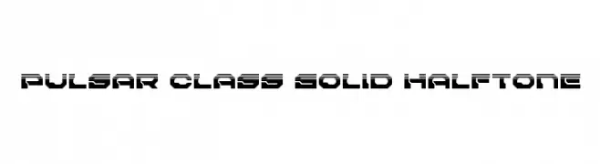 Pulsar Class Solid Halftone  font caratteri gratis