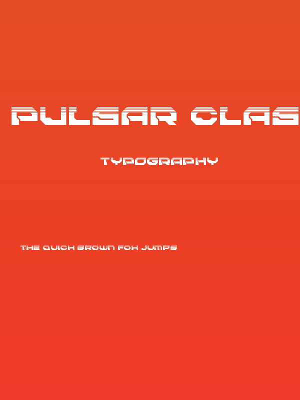 Pulsar Class Solid Halftone Poster