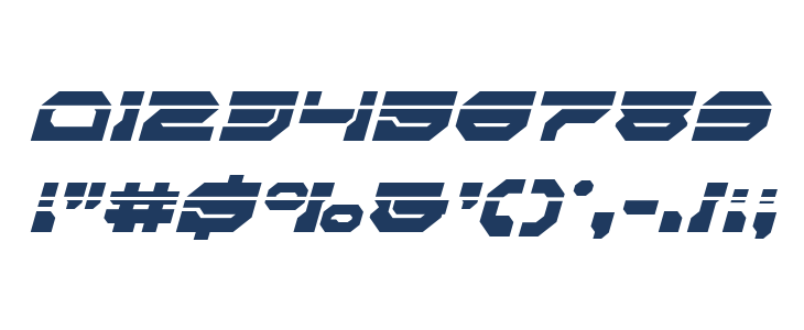 Pulsar Class Solid Laser Italic Other Characters