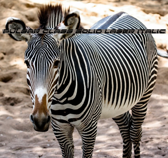 Pulsar Class Solid Laser Italic Example 3