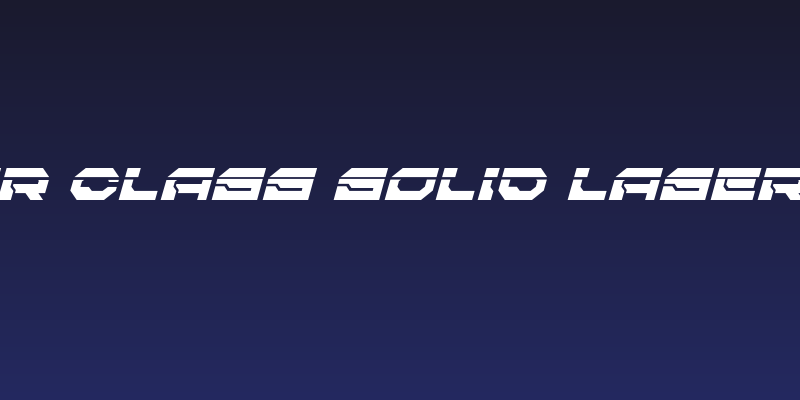 Pulsar Class Solid Laser Italic Social Header