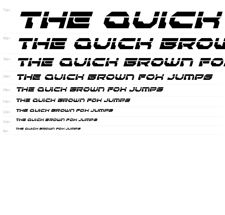 Pulsar Class Solid Laser Italic Waterfall