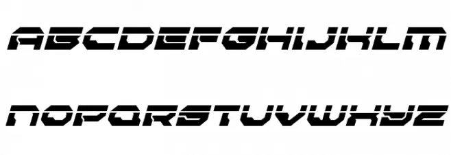 Pulsar Class Solid Laser Italic Fonte MINÚSCULAS