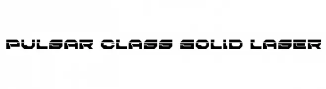 Pulsar Class Solid Laser 