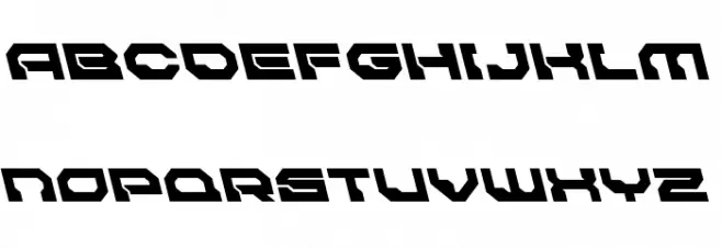 Pulsar Class Solid Leftalic Schriftart Groß
