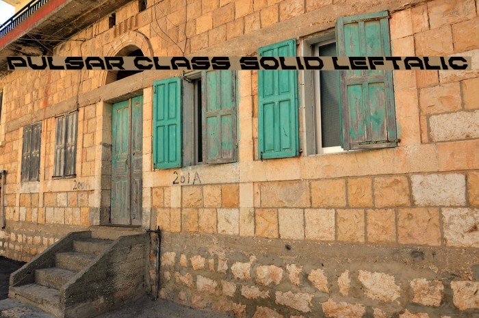 Pulsar Class Solid Leftalic Example 3