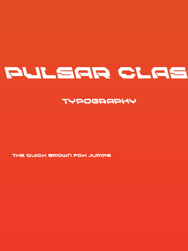 Pulsar Class Solid Leftalic Poster