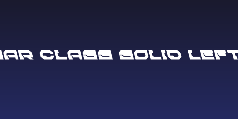 Pulsar Class Solid Leftalic Social Header