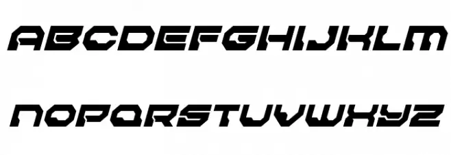 Pulsar Class Solid Semi-Condensed Italic 字体 小写
