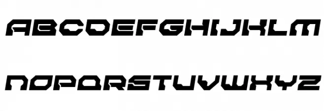 Pulsar Class Solid Semi-Italic خط أحرف كبيرة