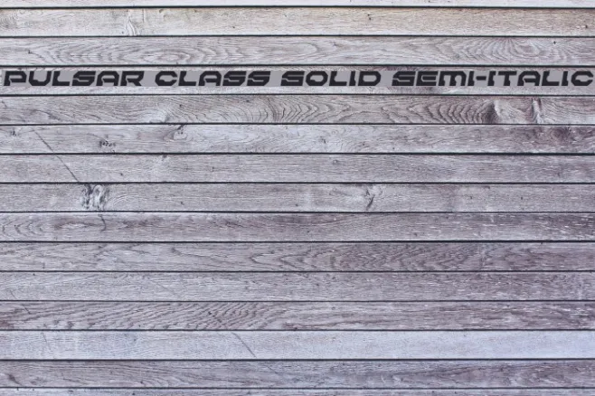 Pulsar Class Solid Semi-Italic Example 3