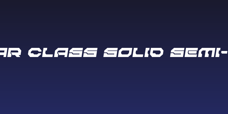 Pulsar Class Solid Semi-Italic Social Header