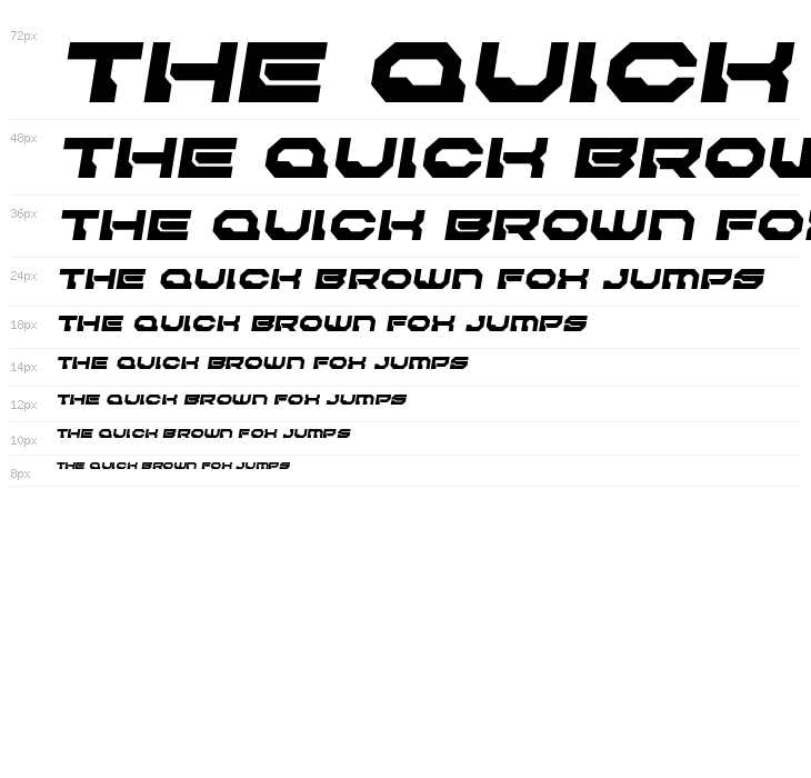 Pulsar Class Solid Semi-Italic Waterfall