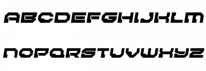 Pulsar Class Solid Semi-Italic Font Litere mici