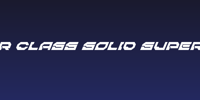 Pulsar Class Solid Super-Italic Social Header