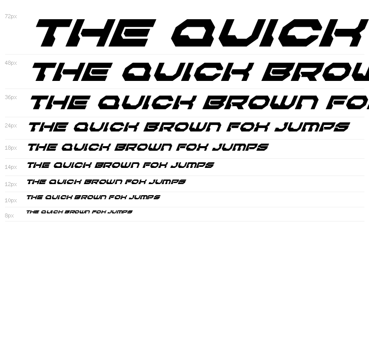 Pulsar Class Solid Super-Italic Waterfall