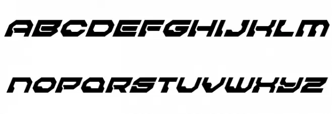 Pulsar Class Solid Super-Italic Font Litere mici