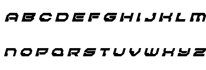 Pulsar Class Solid Title Italic Font LOWERCASE