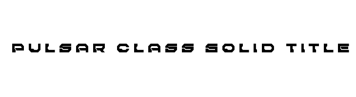 Pulsar Class Solid Title  Fuentes Gratis Descargar