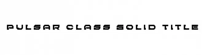 Pulsar Class Solid Title 