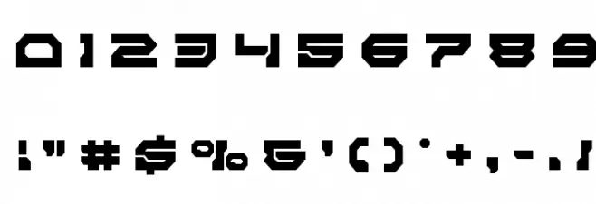 Pulsar Class Solid Title Font OTHER CHARS