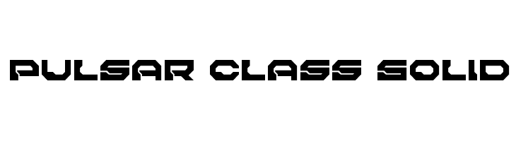 Pulsar Class Solid  Fuentes Gratis Descargar