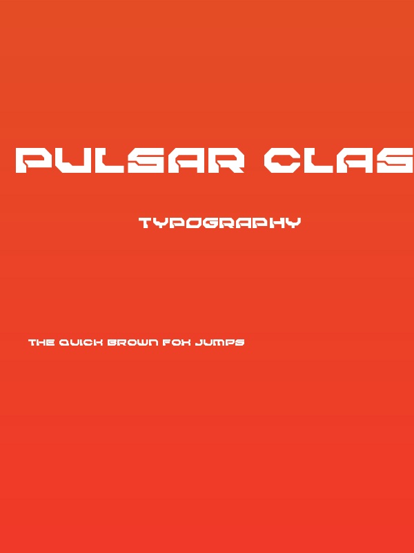 Pulsar Class Solid Poster