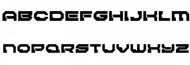 Pulsar Class Solid Schriftart Kleinbuchstaben
