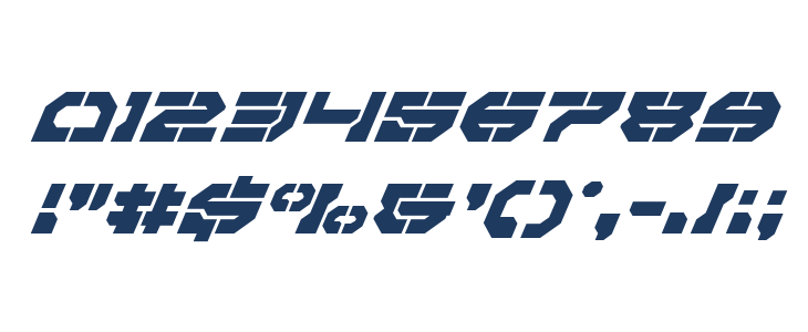 Pulsar Class Super-Italic Other Characters